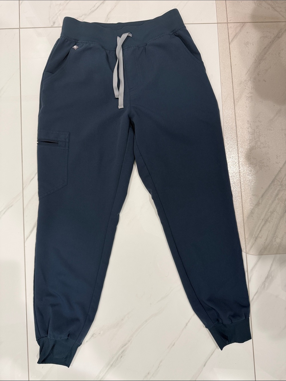 Small, FIGS, High waisted Zamora, Women's Dark Harbor, Jogger Pants